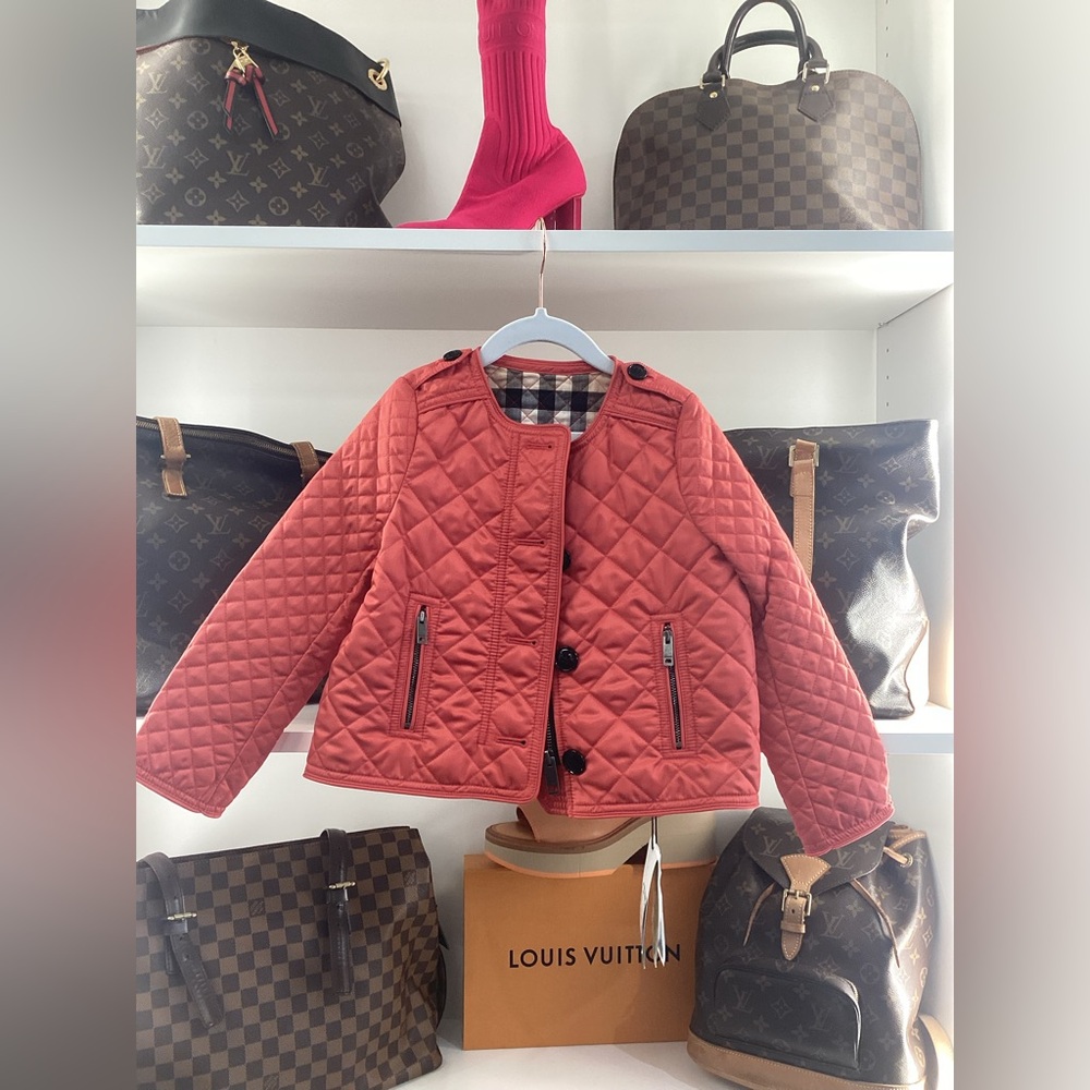 NWT Burberry Sz 5 Quilted Coat Jacket Designer